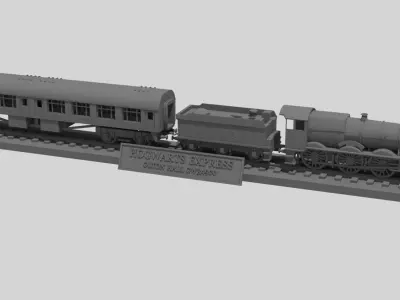 Hogwarts Express GWR 4900 3D model