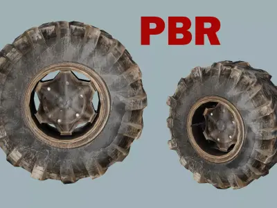 Car-Truck Wheel EE Low-poly 3D Model Low-poly 3D model