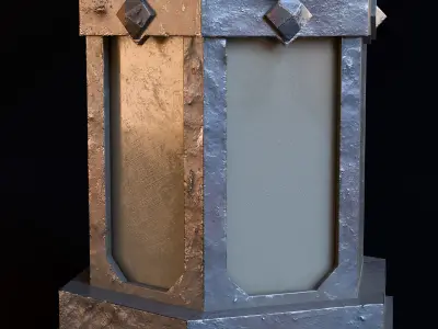 Old Age Iron Lantern 3D model