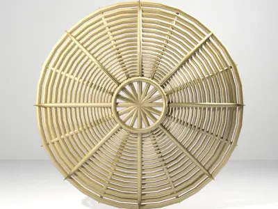 Personal Armor Shield - Perisai Rotan 3D model