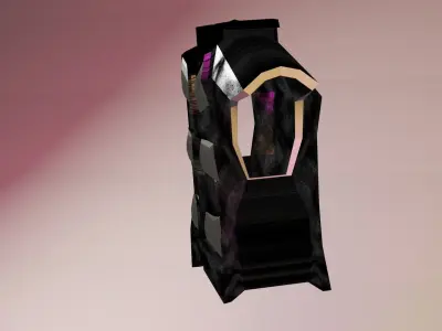 miltry armor Low-poly 3D model