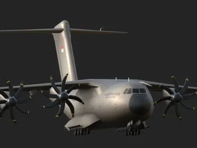Military Airbus A400M 3D model