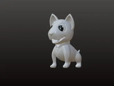Bull Terrier Dog 3D model