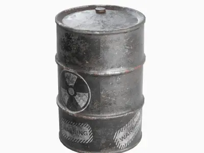 Nuclear Barrel 06 Low-poly 3D model