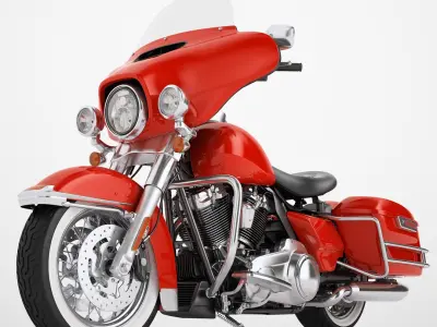 Classic Motorcycle 03 3D model