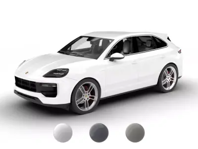 Porsche Cayenne Turbo E-Hybrid 2025 3d model 3D model