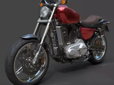 Harley-Davidson XR1200X - Hyper-Detailed 3D Model 3D model