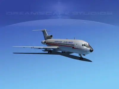 Boeing 727-200 American Airlines 1 3D model