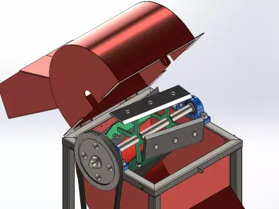 3D model of a Branch Shredding Machine 3D model