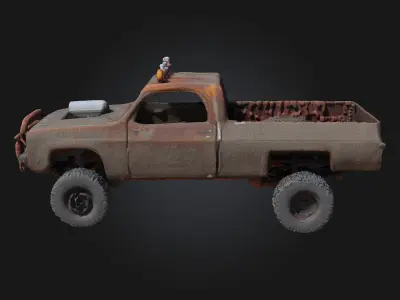 Rusty Off-Roader  The Ultimate Survivor of Rugged Terrain 3D model