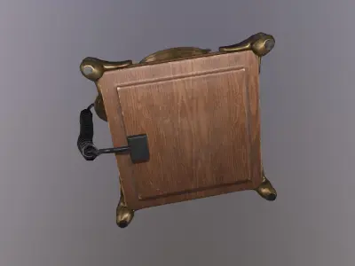 Antique Telephone - Game Ready Low-poly 3D model