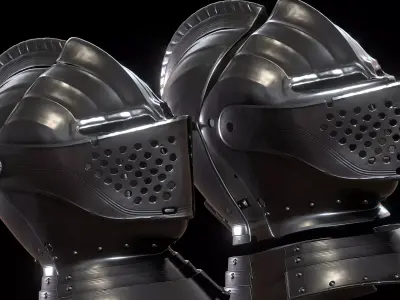 Medieval Helmet IV - 3D printing - Wearable v1 3D print model