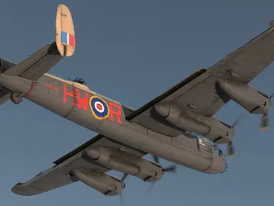  British Heavy Bomber Avro Lancaster WWII 