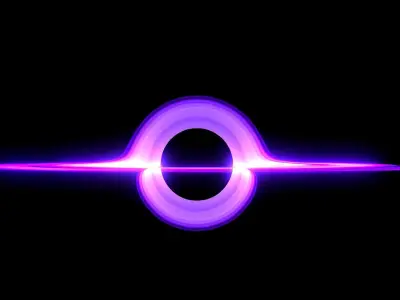 Blackhole circle Free low-poly 3D model