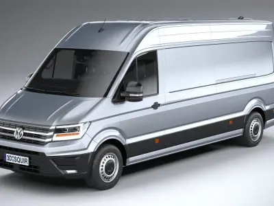 Volkswagen Crafter Long High Roof 2019 3D model