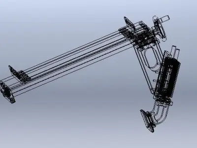 Fine tuning retaining mechanism 3D model