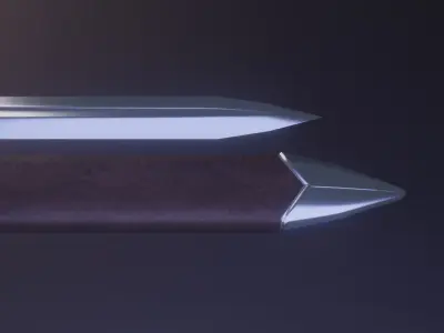 Low poly fantasy sword Low-poly 3D model purchase