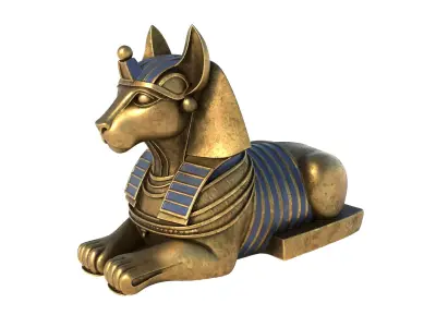 sphinx 4 Low-poly 3D model