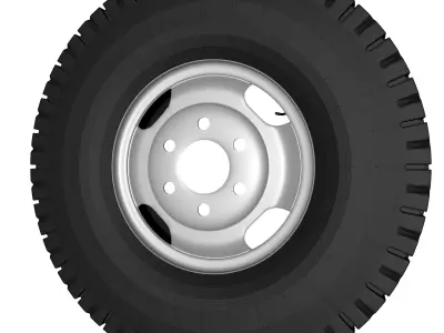 Truck wheel 3D model