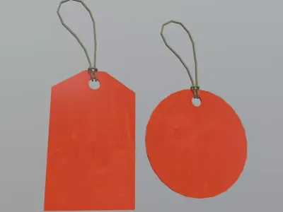 Price Tags Low-poly 3D model