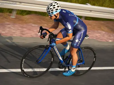 Cyclist on Colnago Road Bike Rigged  purchase 3D model