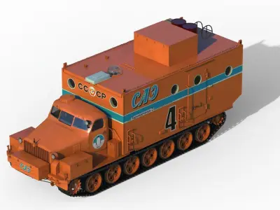 Kharkovchanka-2 Soviet Antarctic Cruisers STT  3D model