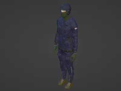 Australia Soldier 3D model