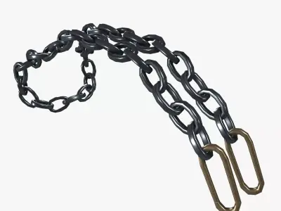Steel Chain 3D model purchase