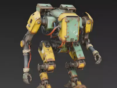 Junkyard Juggernaut 3D Model Low-poly 3D model