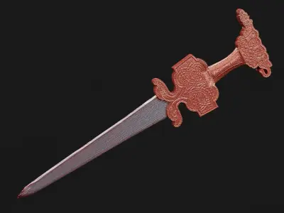 Snake Sword - Lowpoly Free low-poly 3D model