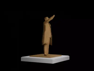 Kim Il Sung Statue aka Mansudae Grand Monument 3D model