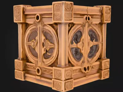 Ancient Beast Prison Low-poly 3D model
