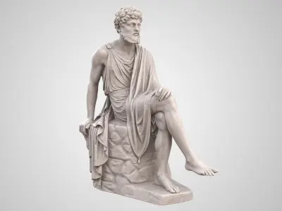 Seated Jew 3D model