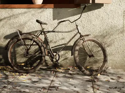 Rusted Bicycle 3D model