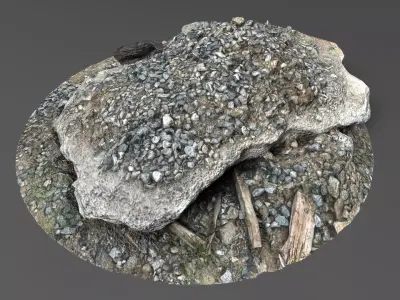 Debris - Rocks Low-poly 3D model