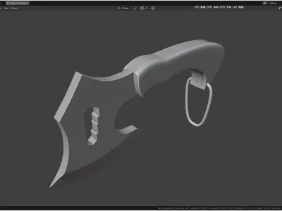 Realistic Axe 3D model