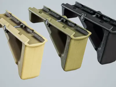 Foregrip Magpul AFG2 Low-poly 3D model