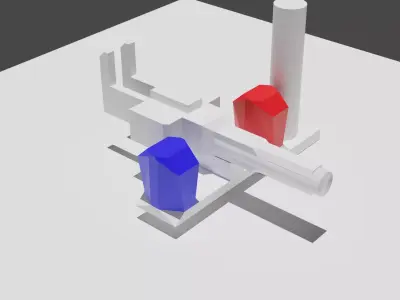 40mm electric minigun game ready low poly Free low-poly 3D model