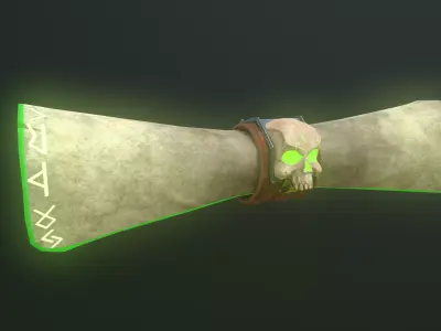 Parchment Low-poly 3D model