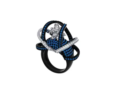 Antique Art Deco Enggement Ring 3D print model purchase
