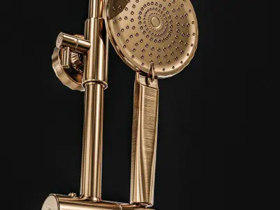 Shower 2 Colors Low-poly 3D model