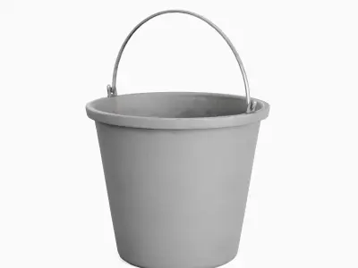 Industrial Bucket 02 Low-poly 3D model