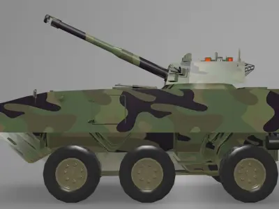 Doosan DST Tarantula Low-poly 3D model