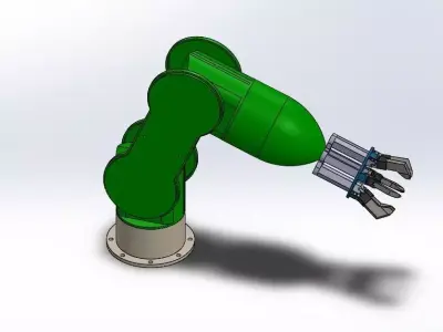 Robotic Arm Low-poly 3D model buy