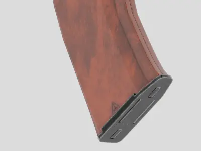 Rigged AK-74 Ukraine Edition  Low-poly 3D model