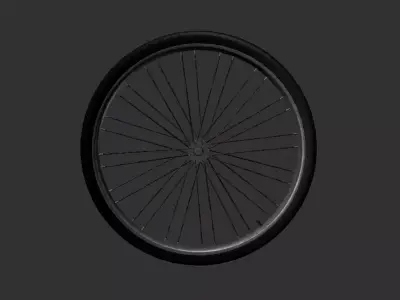 Indian Thella Tire Wheel Low-poly 3D model