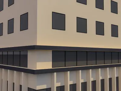 Commercial Building 001 3D model