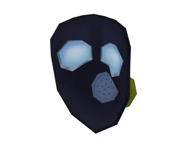 Gas Mask - Hand Painted 3D model