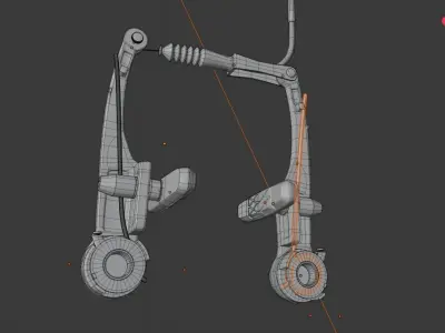 Bicycle parts 3D model