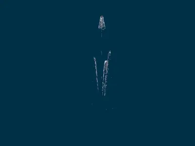 Realistic Water Jet Loop Animation 9 3D model